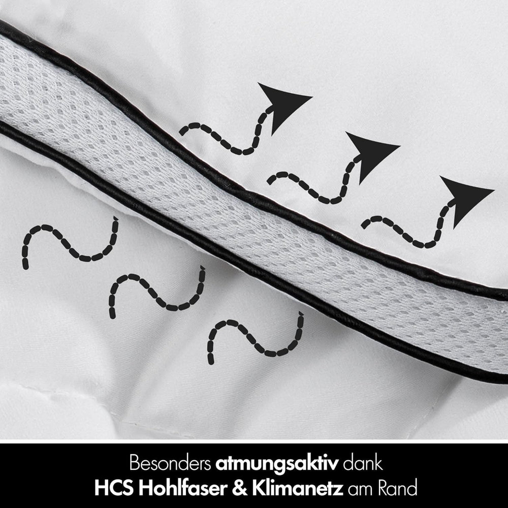 Kołdra All Seasons 135X200 - Lekka kołdra 135X200 - Oddychająca, nadająca się do prania i w 100% wegańska - Kołdra z klimatycznej siateczki i opaska wygodna do spania - Kołdry i kołdry z wypełnieniem 800G Naty Shop