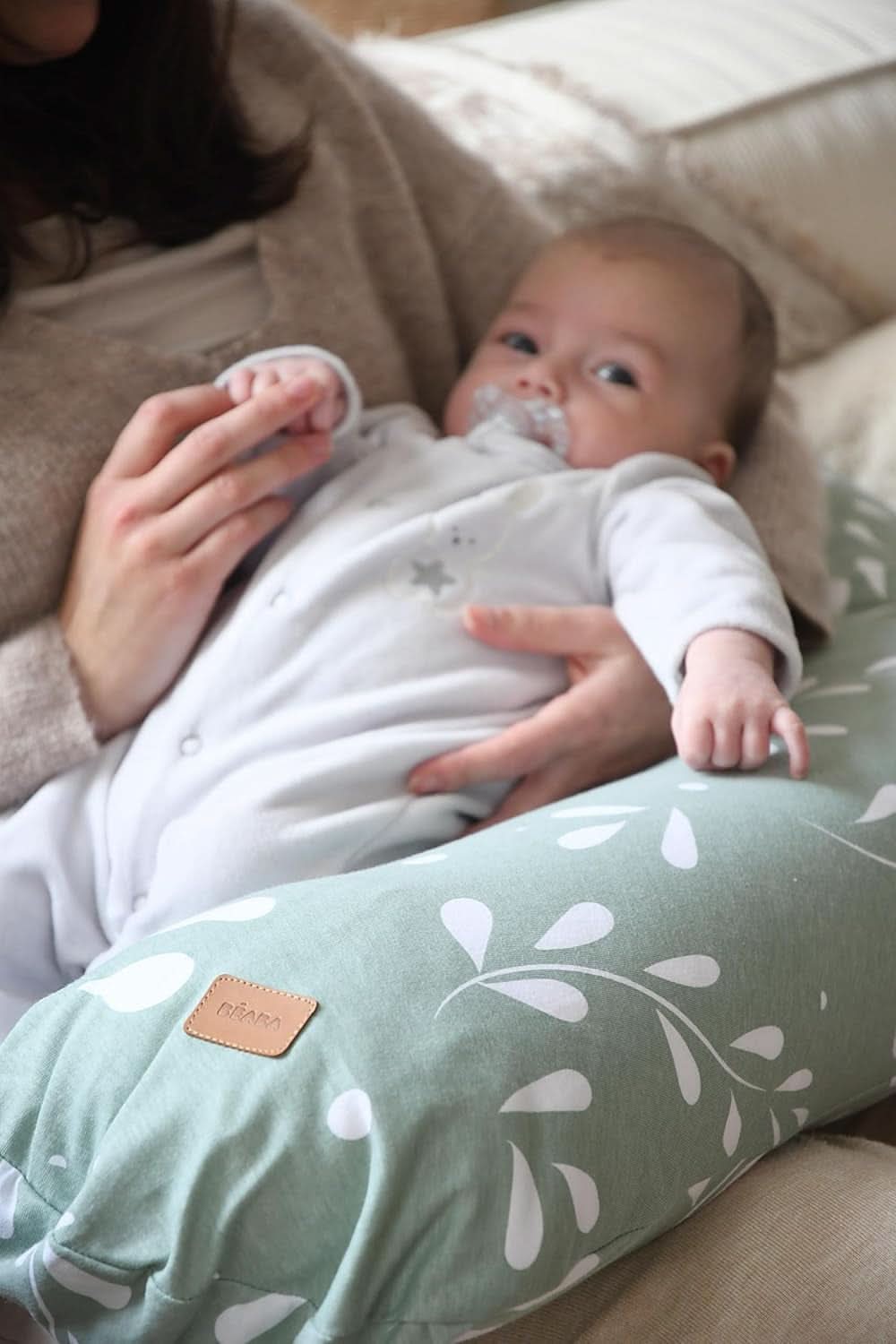 BÉABA, Big Flopsy, wielofunkcyjna poduszka do karmienia, spanie, karmienie piersią, optymalne wsparcie, relaks, wygoda Akcesoria Żywność i karmienie piersią Bebe Naty Shop