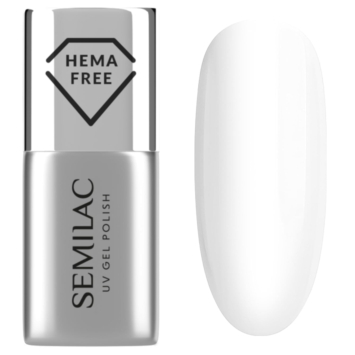 Semilac Pure & Clean Baza do lakieru UV 7ml – Samopoziomująca baza hybrydowa do wrażliwych paznokci