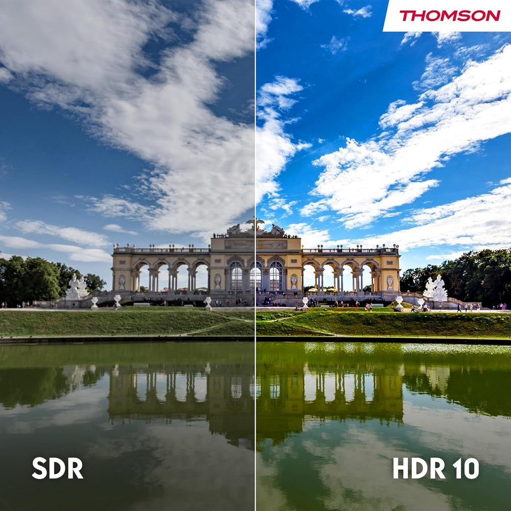 Televizor inteligent THOMSON FHD de 40 de inci (100 cm), Wi-Fi, control vocal, HDR10, Dolby Audio, tuner triplu (cablu/satelit/antenă), HDMI, USB, 1 GB RAM, 4 GB Flash – 40FT2S35