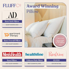 Fluffco Down Alternative Pillow Standard Pillow For Sleeping Queen Pillow Bed Pillow Side Sleeper Pillow Cooling Pillow Hotel Pillow Neck Pillow Travel Pillow (Standard Firm) Perne standard Naty Shop
