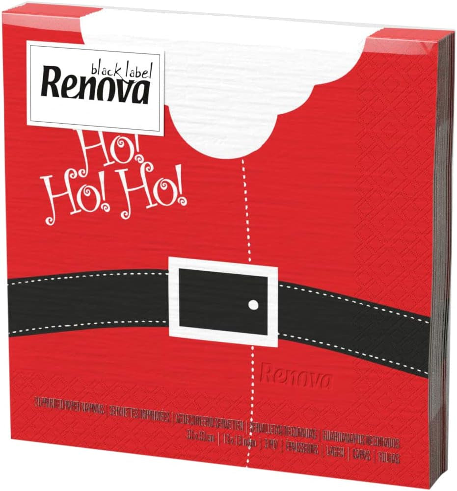 Șervețele din hârtie Renova, de Crăciun, 20 bucăți, 110 G