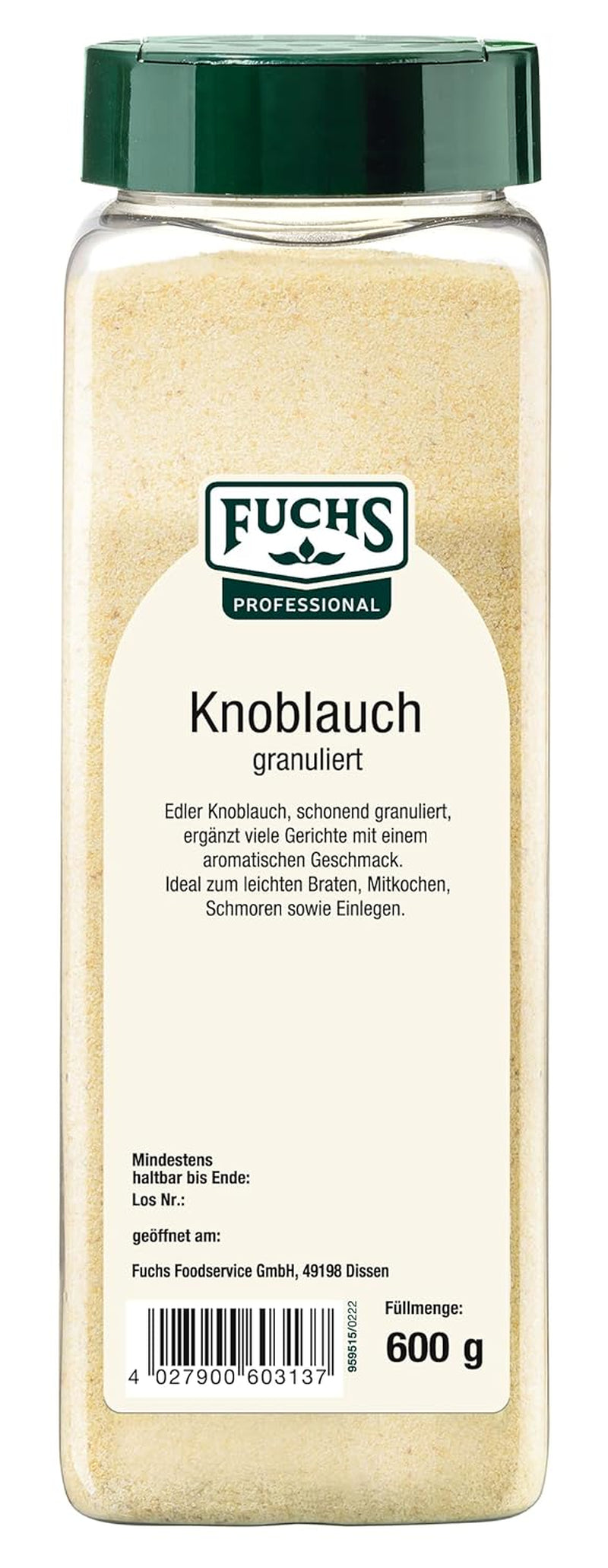 Fuchs Gewürze Knoblauch granulat, 600 g