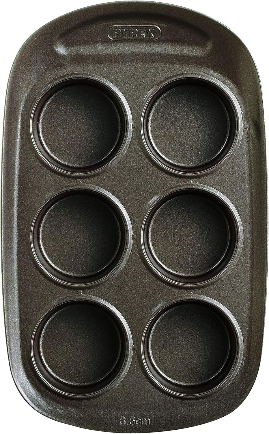 Pyrex BANDEJA 6 MAGDALENAS ASYMETRIA PX Muffinförmchen, Metall, Bunt, 6 Magdalena Formy i blachy do pieczenia Naty Shop