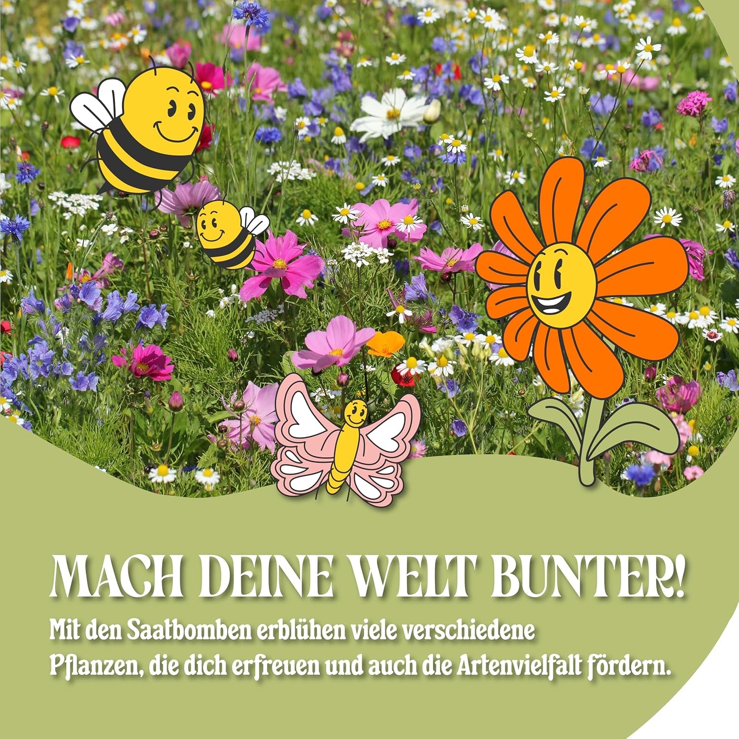 Loumaxx 15Er Pack Handgemachte Saatbomben, Samenbomben Geschenk, Blumensamen Als Gastgeschenk, Nachhaltige Samen Kinder Mitgebsel, Ökologische Pflanzkugeln Mit Über 50 Arten Blumen & Kräutern