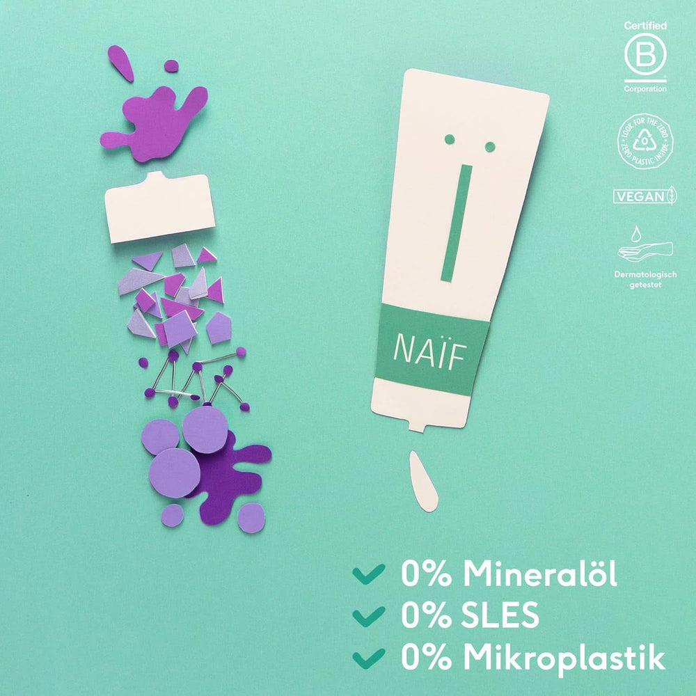 Odżywczy żel do prania Naïf - Dla niemowląt i dzieci - Naturalne składniki - 100% wegańskie - 200 ml Matka i Dziecko Naty Shop