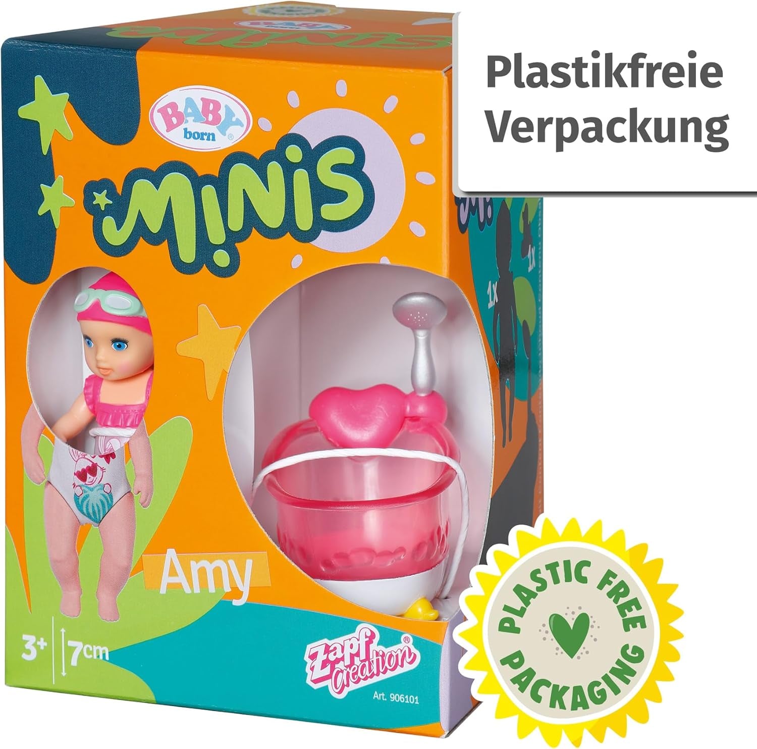 Set de joacă BABY born Minis cu păpușă Minis Amy și Rață, 906101 Zapf Creation