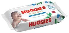 Huggies Naturalnie biodegradowalne chusteczki nawilżane dla wrażliwych dzieci, 8 x 48 chusteczek, opakowanie zbiorcze
