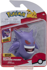 Pokémon PKW0359 - Figurka z bitwą - Gengar Oficjalna ruchoma figurka 11,5 cm Figurki Naty Shop