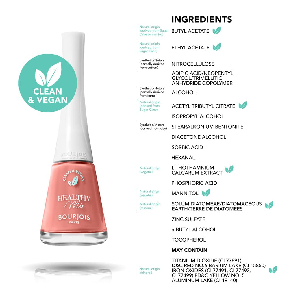 Bourjois - Lakier do paznokci Healthy Mix Clean – 150 Queen of Beige