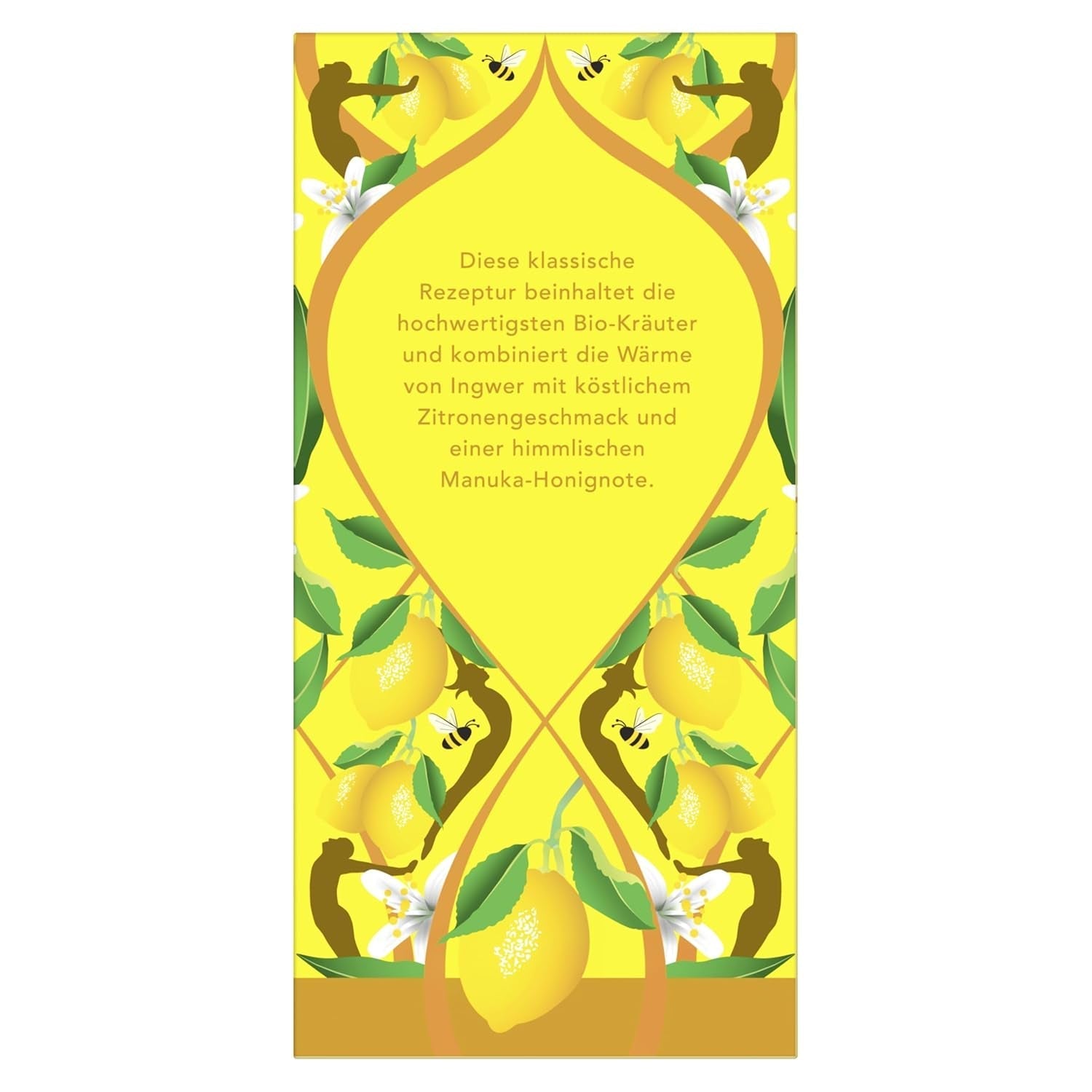 Pukka | Amestec de ceaiuri aromatizate bio „Lămâie și ghimbir cu o notă fină de miere de Manuka” | Încălzește-te și relaxează-te cu acest ceai | Pachet de 1 | 20 pliculețe de ceai