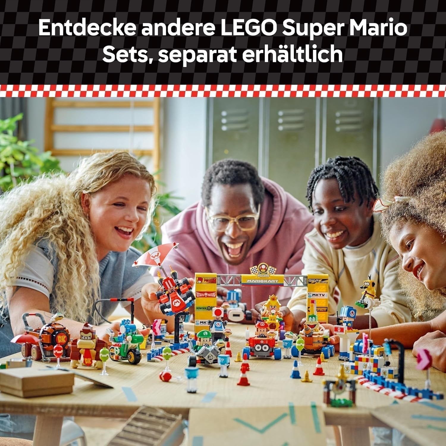 LEGO Mario Kart — Mały Mario kontra. Mały Luigi Nintendo Figurki kolekcjonerskie 2 Speedmeny do zbudowania Prezent dla chłopców, dziewcząt i graczy Zabawka przygodowa od 8. roku życia 72034 Zestawy do budowania Besuche den LEGO-Store