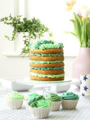 Coloranți alimentari Sugarflair pentru paste, verde, set de 4, coloranți alimentari pentru paste, fondant, marțipan, pastă de zahăr, cremă de unt și multe altele: verde ilex, verde primăvară, verde molid, verde petrecere - set de 4