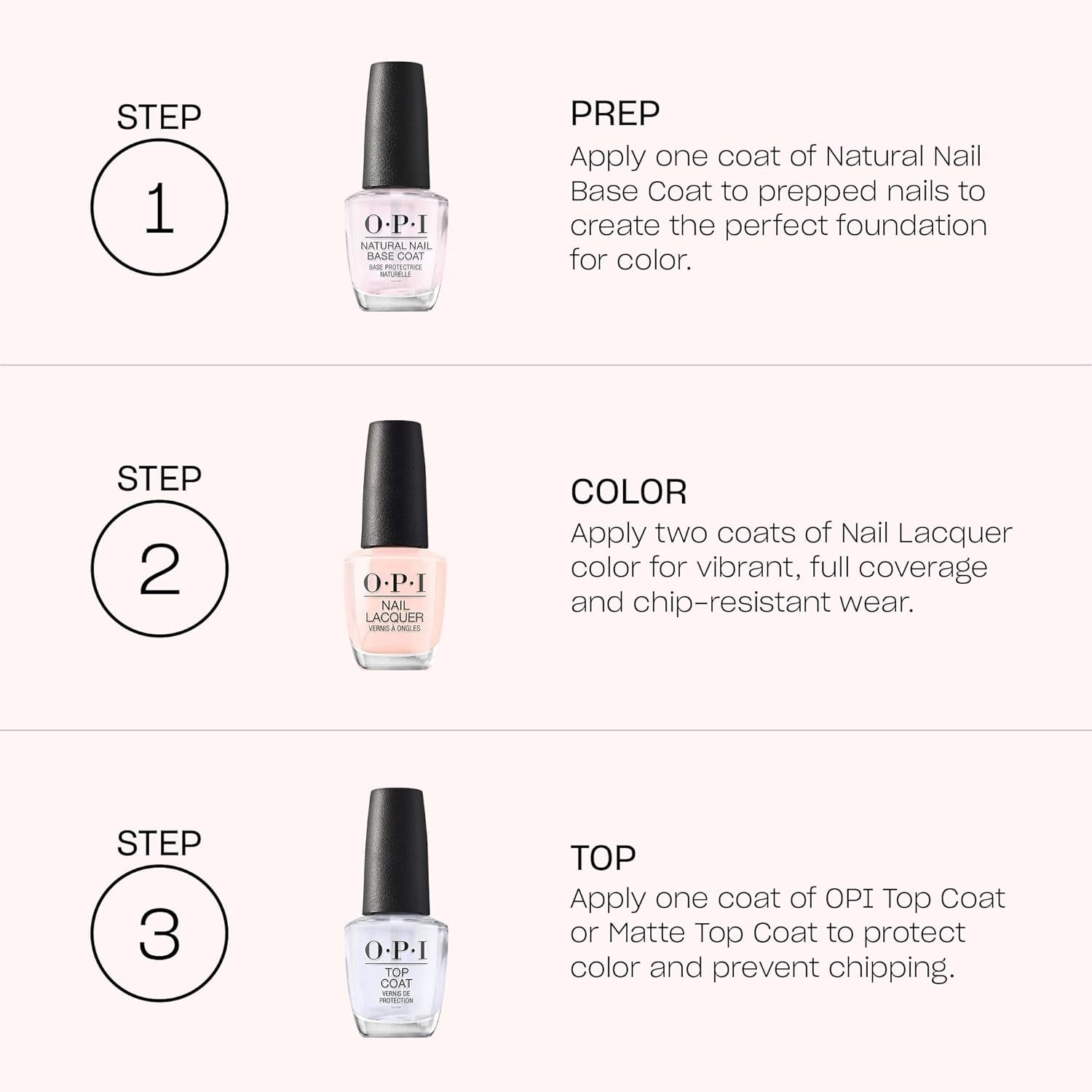 OPI Nail Lacquer Pink Shades - Szybkoschnący, odporny na odpryski i długotrwały lakier do paznokci - utrzymuje się do 7 dni - z wyjątkowo szerokim pędzelkiem ProWide