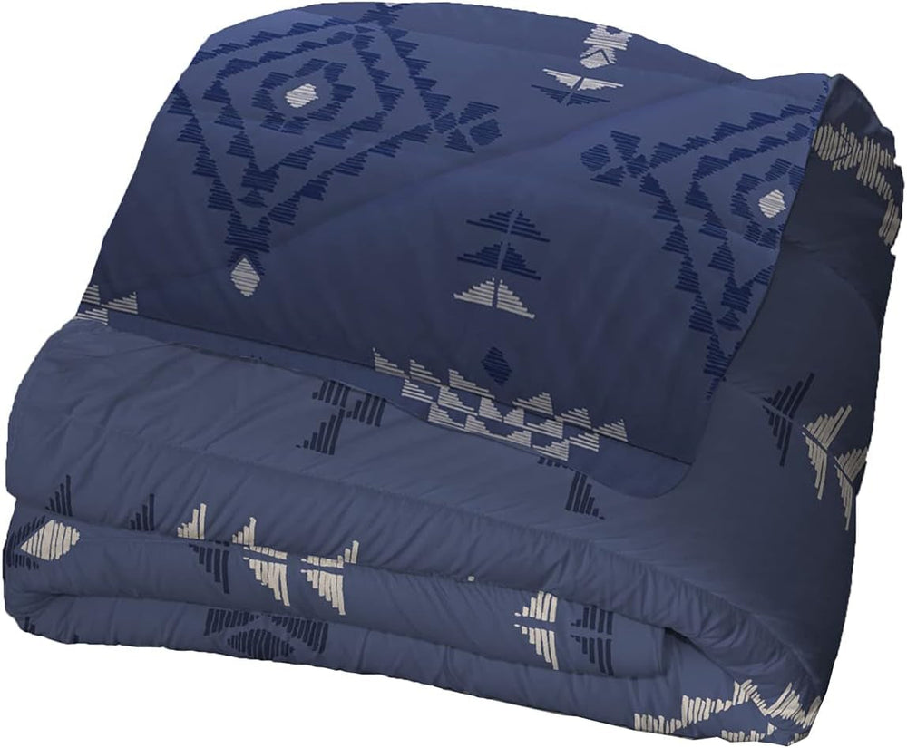 Dwustronna kołdra Bleu Câlin dla 2 osób, mikrofibra, bordowy/pieprzowy, 220X240 cm Kołdry i kołdry Naty Shop Kremowy/Szary 220 X 240 Cm