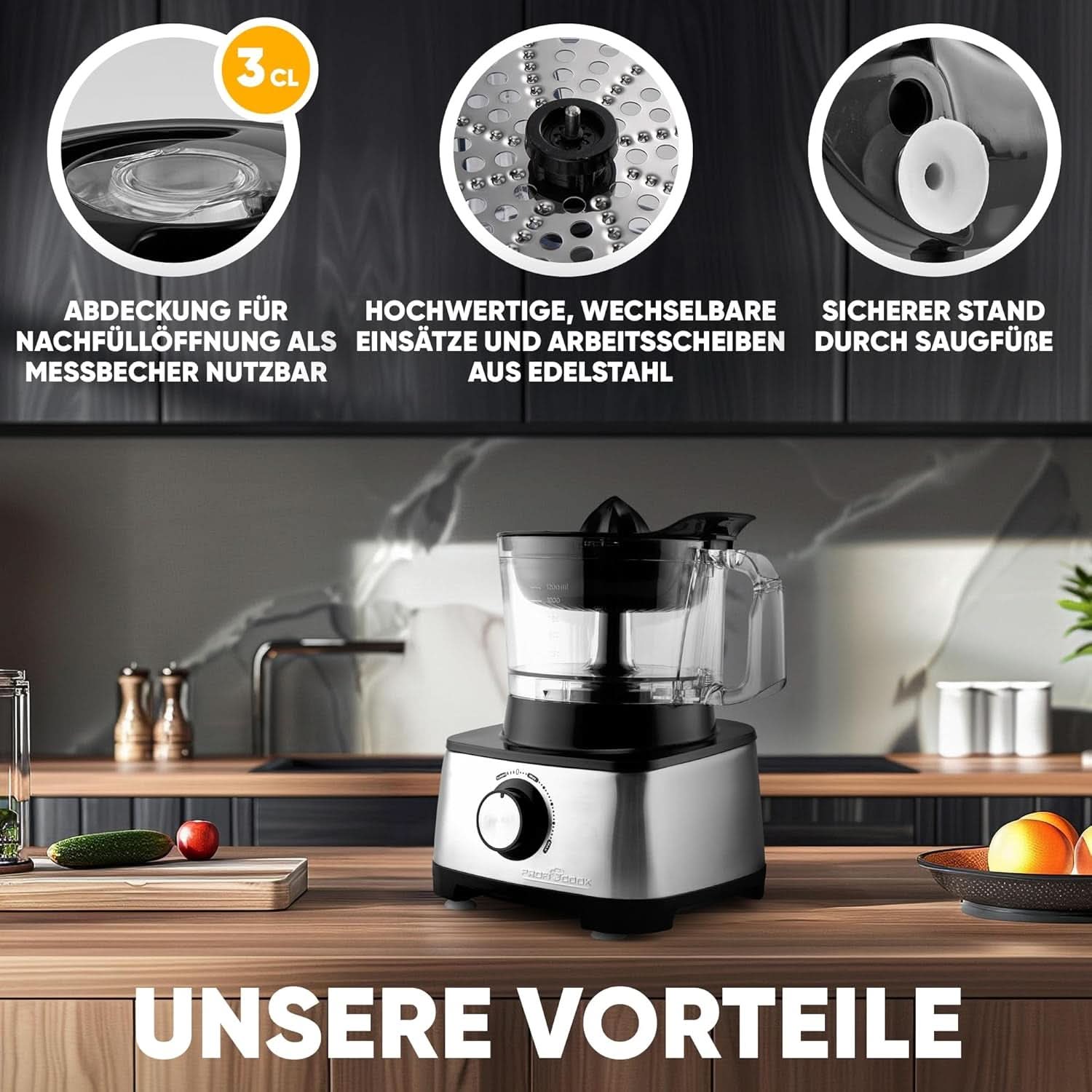 Robot kuchenny Proficook® 3w1 | Blender, robot kuchenny i sokowirówka, 1200 W Sklep dla Matki i Dziecka Naty Shop