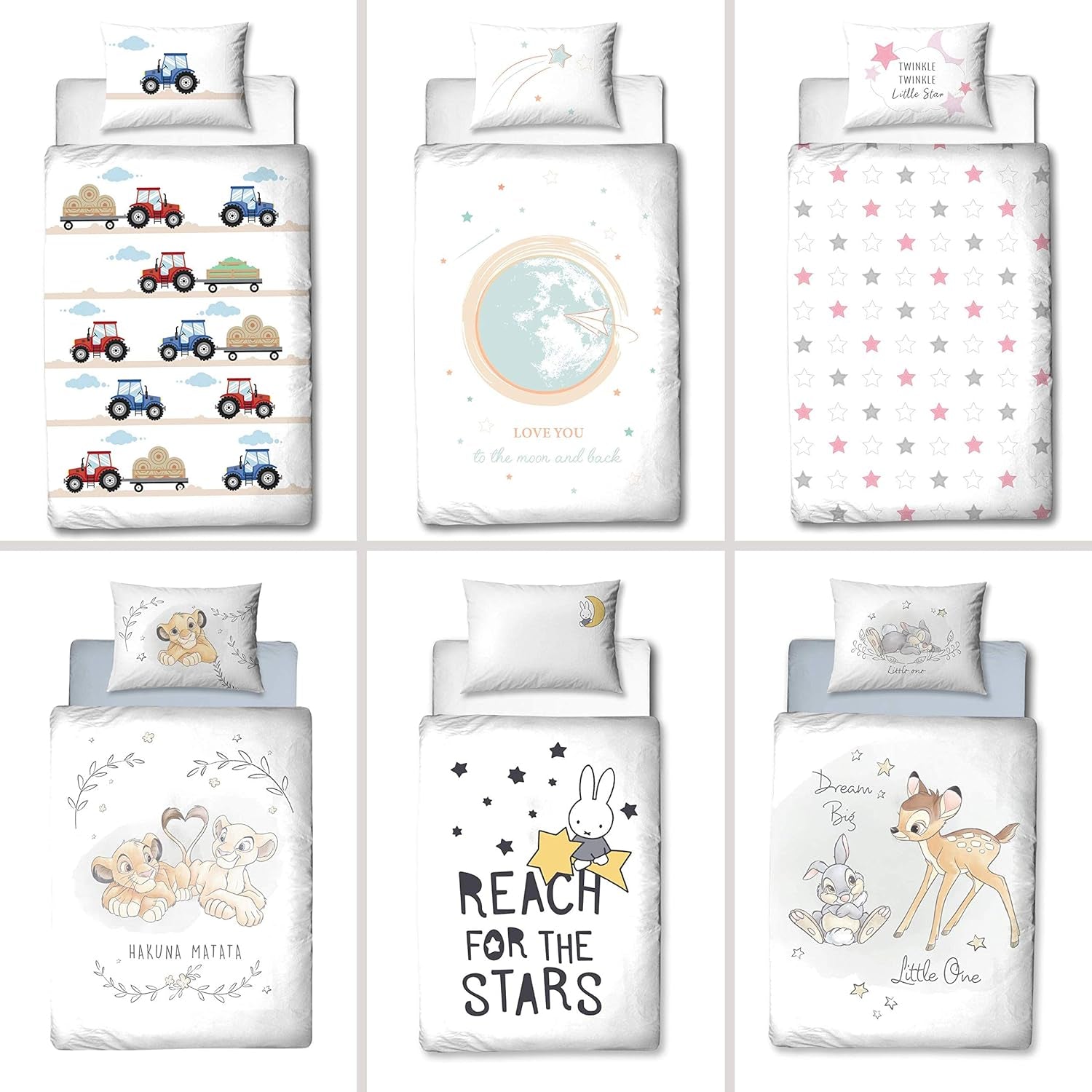 Pościel dla dzieci, króliczek i gwiazdki, bawełniana Pościel - dziecięca Sklep Naty