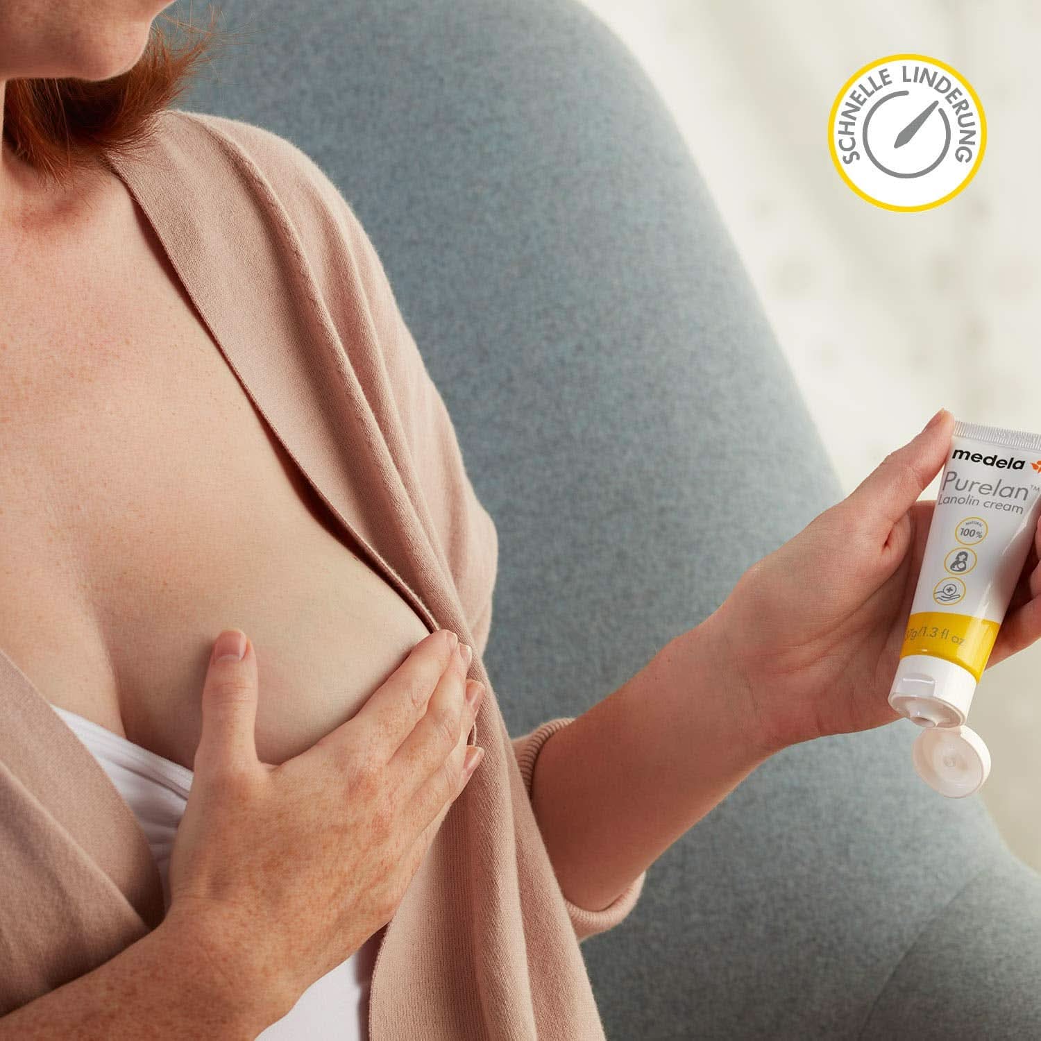 Medela Purelan 37 G Lanolincreme – Schnelle Hilfe Bei Beanspruchten Brustwarzen Und Trockener Haut – 100 % Natürlich, Hypoallergen, Dermatologisch Getestet Und Frei Von Duftstoffen Akcesoria Żywność i karmienie piersią Bebe Naty Shop
