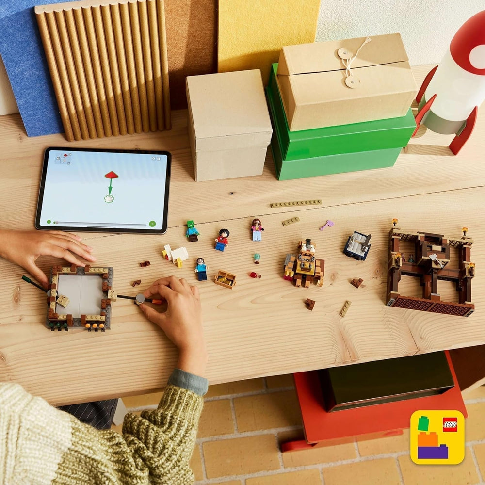 LEGO Minecraft Leśna rezydencja z ringiem bokserskim — zestaw gracza z zombie i Oberborstem — interaktywna zabawka do budowania ze sprzętem i torami — prezent dla chłopców i dziewcząt w wieku 10+ — 21272 zestawy do budowania Besuche den LEGO-Store