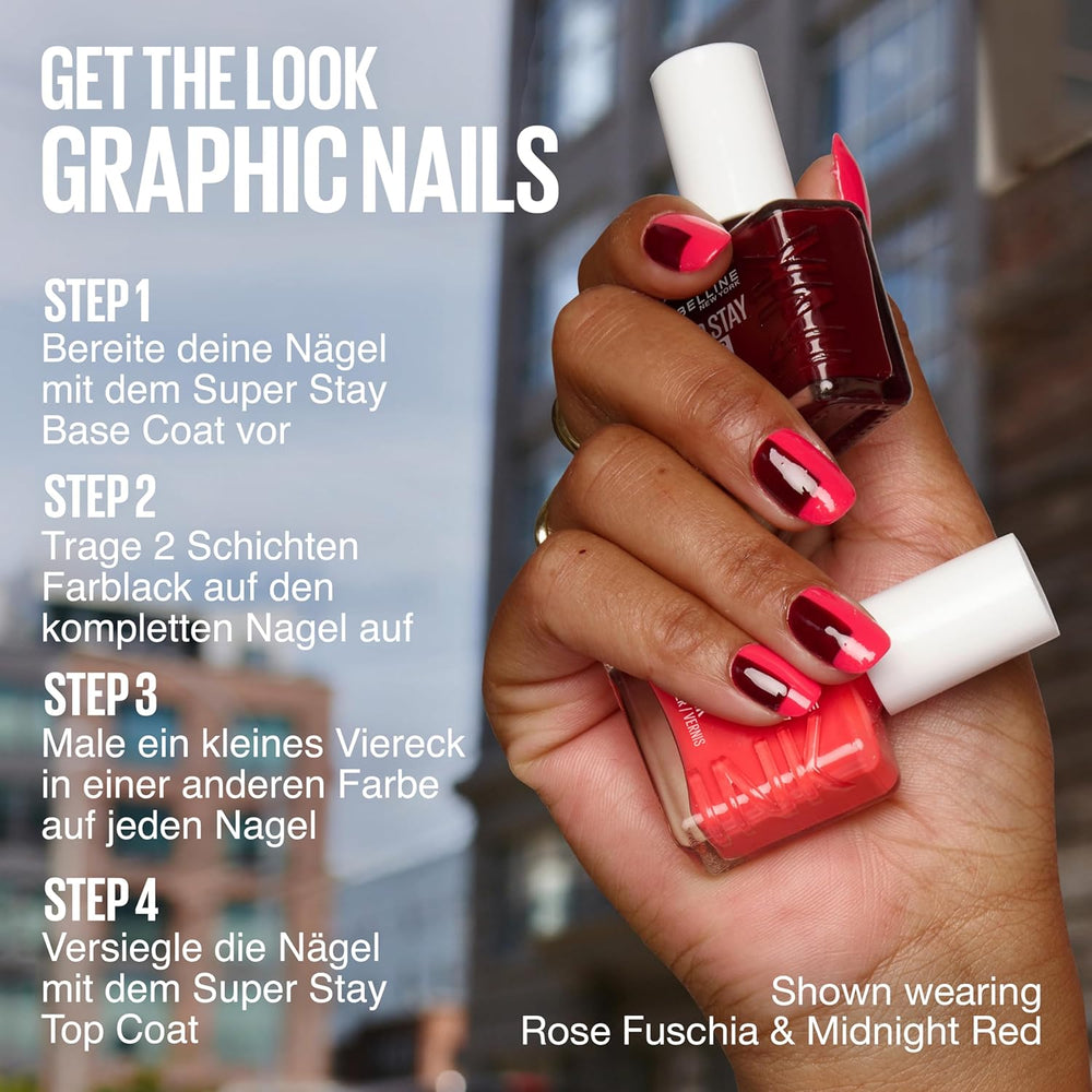 Maybelline New York Super Stay Ink Bonder 945 Lilac Love - długotrwały lakier do paznokci zapewniający mocne paznokcie i intensywny kolor, 12,3 ml