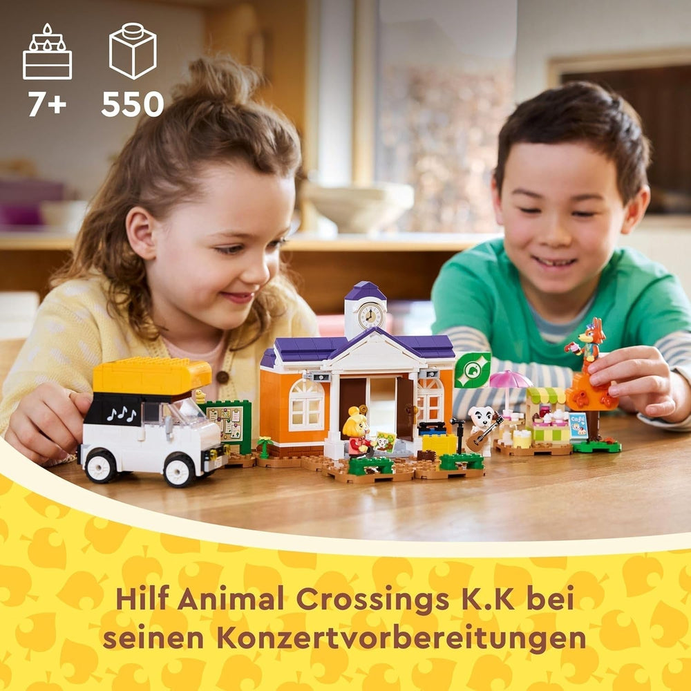 LEGO Animal Crossing K.K. se joacă la bâlci, jucărie de construcție cu cafenea și mașină din jocurile video, playset pentru fete și băieți de la 7 ani, cadou pentru copii 77052 Seturi de constructie Besuche den LEGO-Store