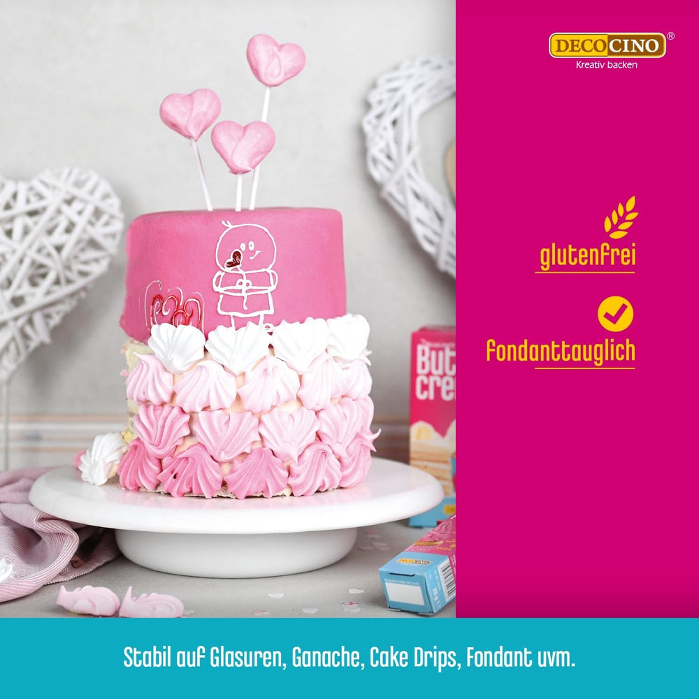 Decocino Inscripționare Zahăr în Roșu – Inscripționare Colorant Alimentar – Tub Practic pentru Etichetarea Fondantului și Glazurii – Decorațiuni de Coacere pentru Torturi, Torturi și Cupcakes! (Pachet de 2)