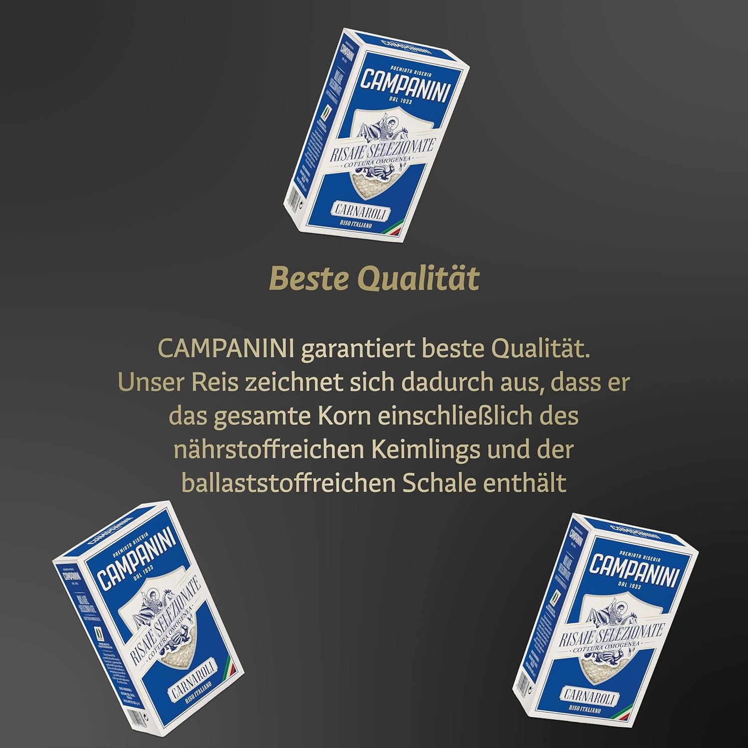 RISO CARNAROLI | Risotto Ryżowe | 500 g z Włoch | Risotto i Zupy | RISERA CAMPANINI