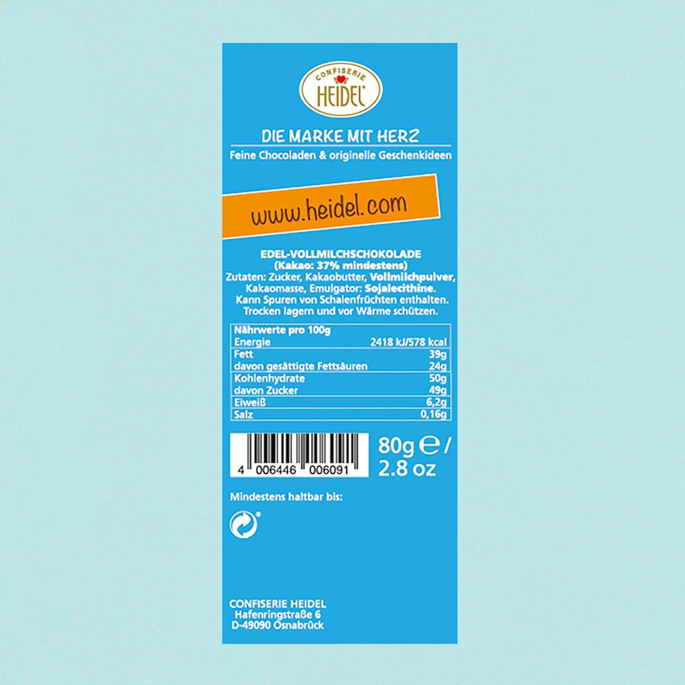 Heidel Thanks, batoniki mlecznej czekolady 3x80g, 16 mini-batonów po 5g w opakowaniu, różne wyrazy wdzięczności, wykwintny pomysł na prezent