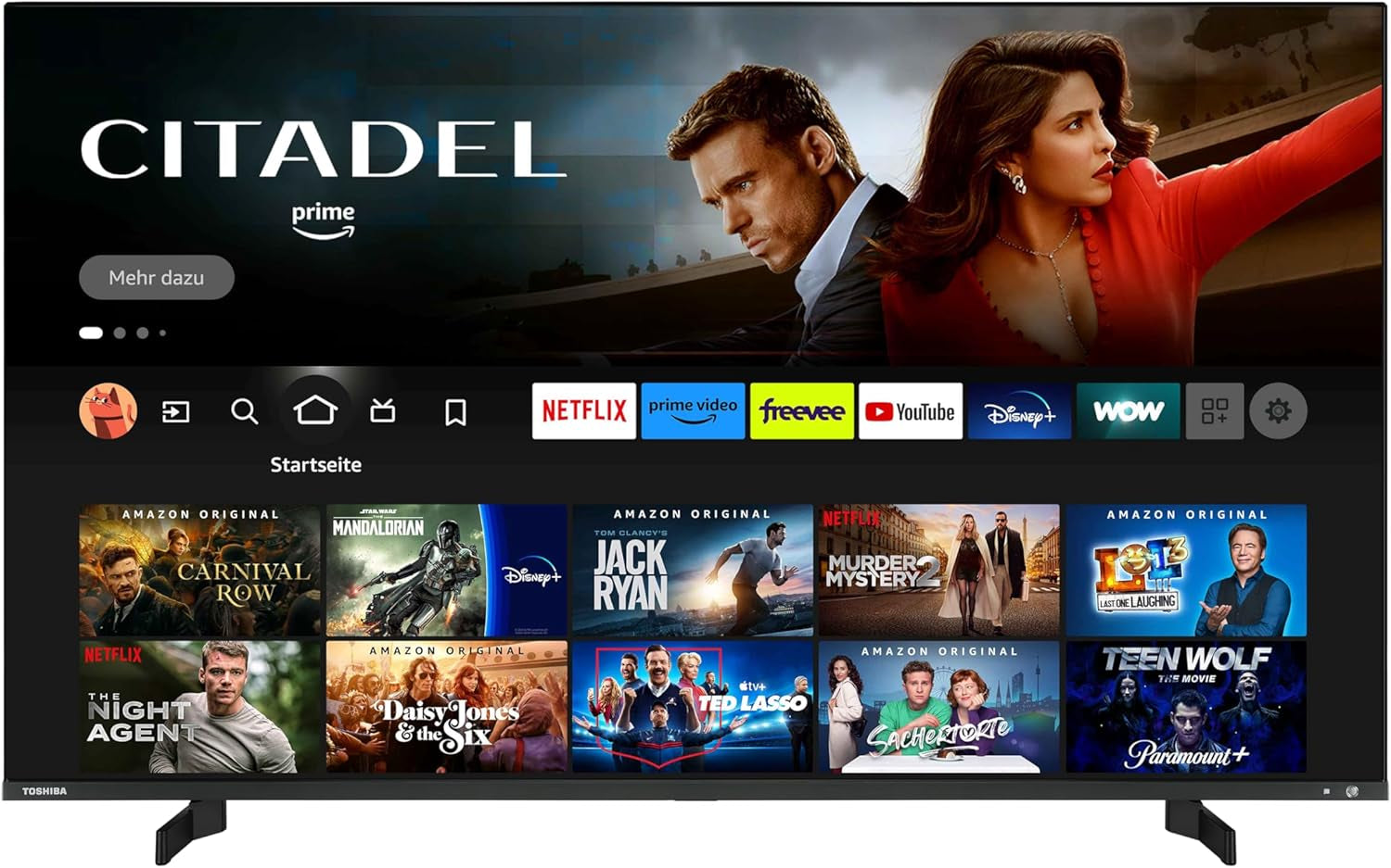 Televizor Toshiba Fire de 43 de inci (televizor inteligent 4K UHD, HDR Dolby Vision, tuner triplu, Alexa încorporată, sunet Onkyo) 43UF3F63DAZ