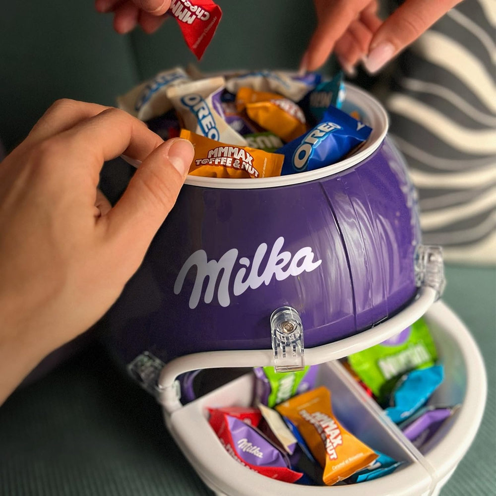 Milka Favourites – mieszanka 5 popularnych asortymentów czekolad, 108 pojedynczo pakowanych czekoladek – 1 kg