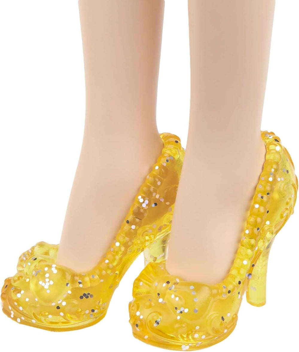 Mattel Disney Princess Zabawka Królewna Śnieżka Ruchoma lalka ze świecącymi ubraniami i akcesoriami Prezent dla dzieci inspirowany filmami Disneya HLW08 Naty Shop Dolls