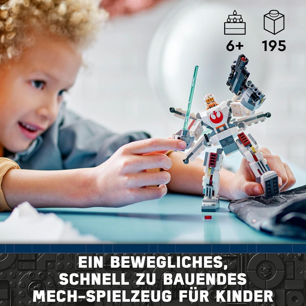 LEGO Star Wars Mech X-Wing Luke'a Skywalkera, kolekcjonerskie klocki, przygoda akcji, pomysł na prezent dla kreatywnych chłopców i dziewcząt w wieku od 6 lat 75390 Zestawy do budowania Besuche w sklepie LEGO