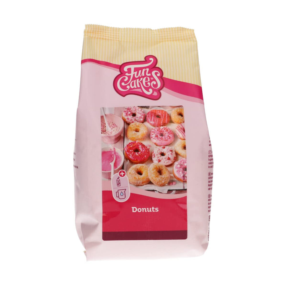 Funcakes Mix Für Donuts, Backen Sie Ganz Einfach Ihre Eigenen Donuts Zu Hause w Der Friteuse Oder Im Ofen, Halal. 500 G. Domyślny tytuł sklepu Naty