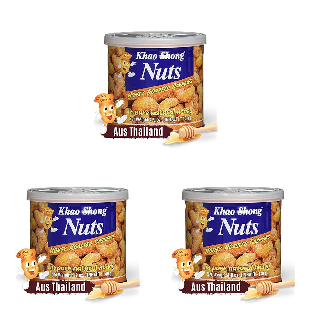 Khao Shong Smażony zielony groszek z wasabi, chrupiący groszek w pikantnej panierce, niskotłuszczowa alternatywa dla orzechów, średnio ostry, puszka 1 140 g | 140 g (1 opakowanie)