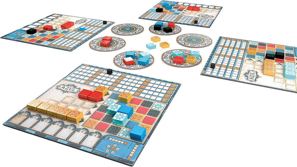 Gry Next Move, UNbox Now, Azul, gra podstawowa, gra rodzinna, gra roku 2018, 2–4 graczy, wiek 8+, 30–45 minut, język niemiecki