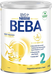 Nestle BEBA 2 Mleko następne w proszku po 6 miesiącu, z kompleksem 5 HMO, tylko laktozą, bez oleju palmowego, opakowanie 3 szt. (3 X 800 G) Matka i Dziecko Naty Shop