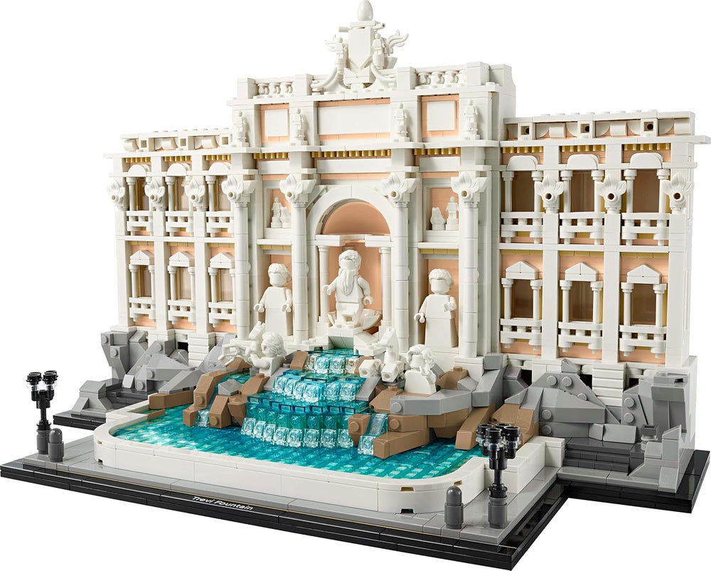 LEGO Architecture Trevi-Brunnen - Modell eines Wahrzeichens von Rom mit Minifiguren Skulpturen - Sammlerstück für das Büro und Wohnzimmer - Geschenk für Erwachsene und Architekturliebhaber 21062