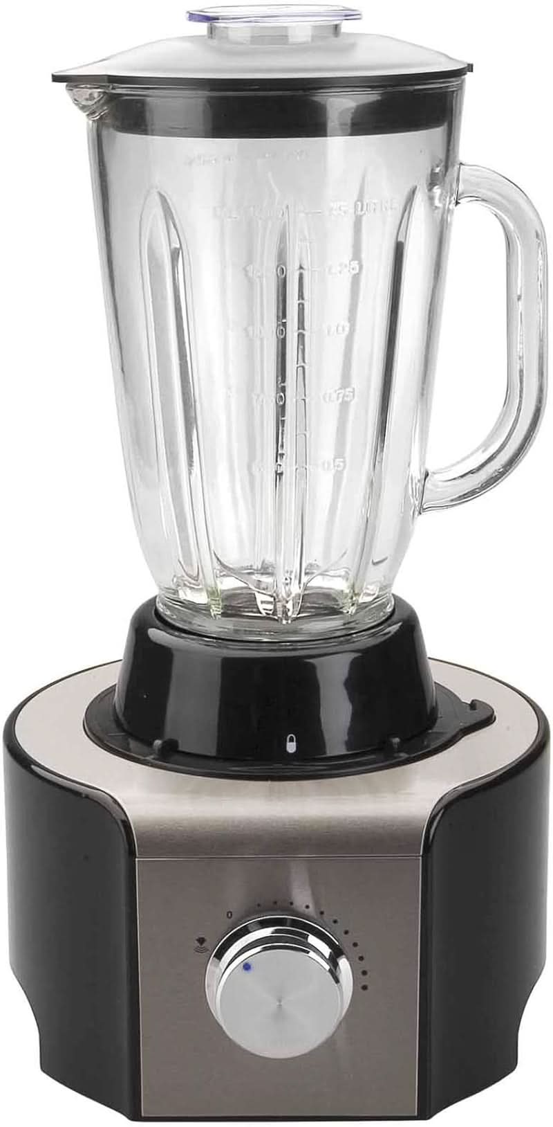 69079 -69079 robot-multifuncție 800 w-negru, oțel inoxidabil, sticlă și plastic, multicolore Mama si Copilul Naty Shop