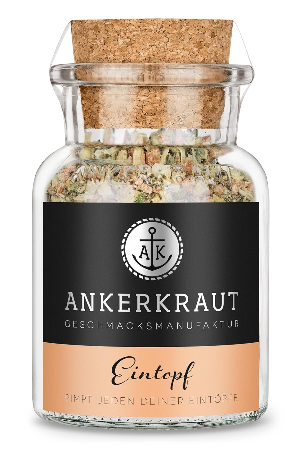 Ankerkraut Eintopf, Linsen, Beans and Gemüse, Gewürz-Mischung, Vielfalt für jeden Gesmack, ohne Gesmackverstärker, lecker schmecker, 90 g w szkle korkowym