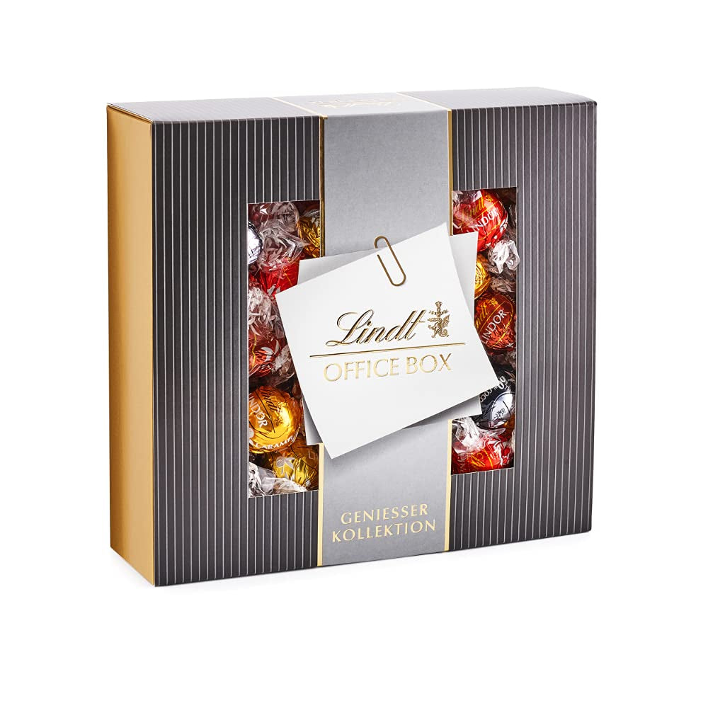 Lindt Chocolate LINDOR Home Office Box, różne ilości i modele Naty Shop Czekoladowe cukierki 935 gramów Lindt Office