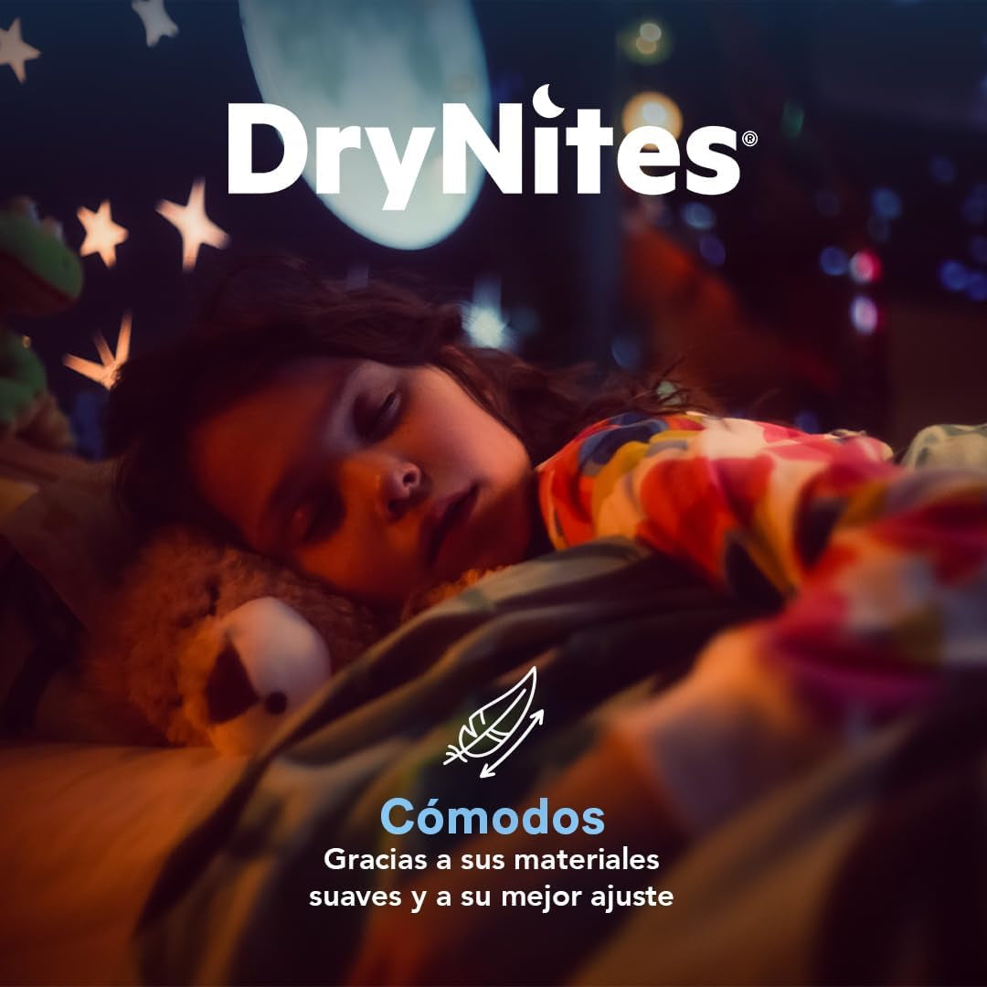 Spodnie od piżamy DryNites dla dziewczynek 3-5 lat 1 opakowanie (1 x 16 sztuk)