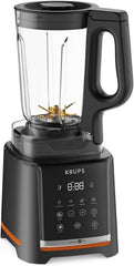Krups Highspeed - Mikser stojący Infinymix KB9158 | 1600 W | 5 programów automatycznych + konfiguracja ręczna | Tritanbehälter | Zawiera Rezeptheft | Koktajle, Shakes, Kruszony Lód | Sklep Naty z kuchnią Schwarz