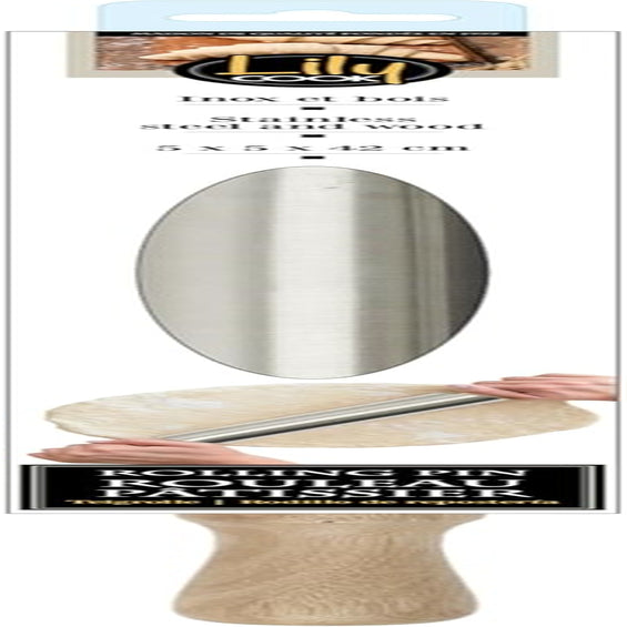 WAŁEK ZE STALI NIERDZEWNEJ. Wys. 42 Gr. 5 CM