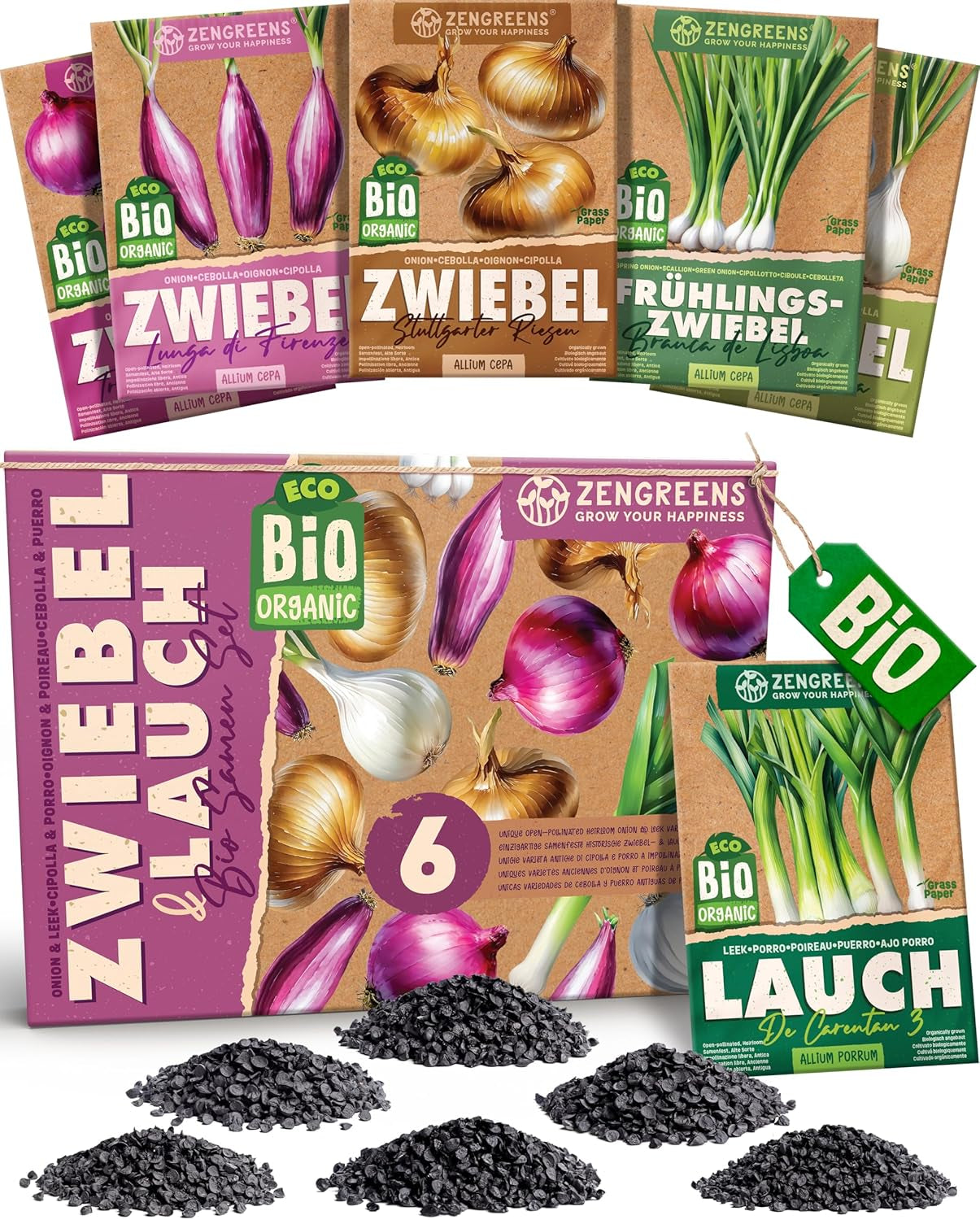 Bio Wintergemüsesamen Im 20Er Set - 20 Winter Gemüse Samen Für Den Einfachen Anbau Im Garten, Balkon Oder Hochbeet - Pflanzensamen - Saatgut