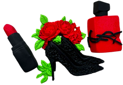 SweetArt Elegancki zestaw – 3 jadalne figurki z masy cukrowej 7–9 cm na torty
