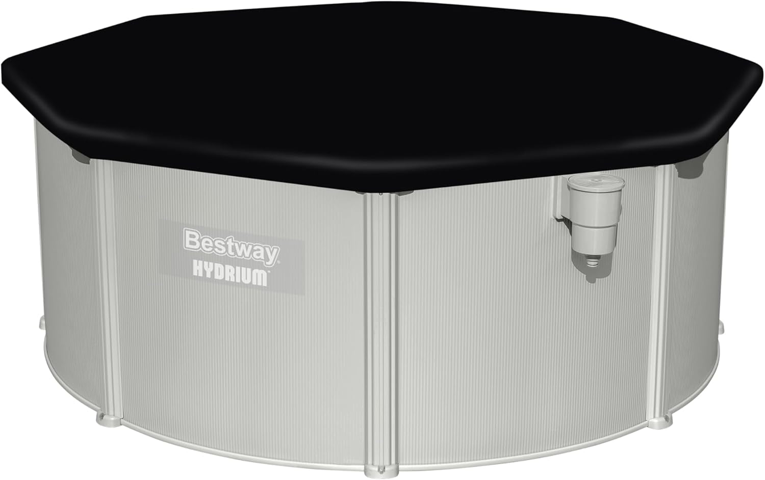 Prelată Bestway din PVC Ø 401 cm, neagră, rotundă