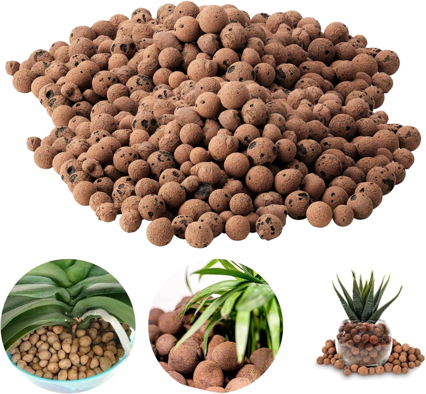 Gruboziarnisty granulat gliny, granulat gliny ekspandowanej, granulat roślinny, glina ekspandowana 1L podłoże do sadzenia hydroponicznego, granulat gliny 5-8 mm