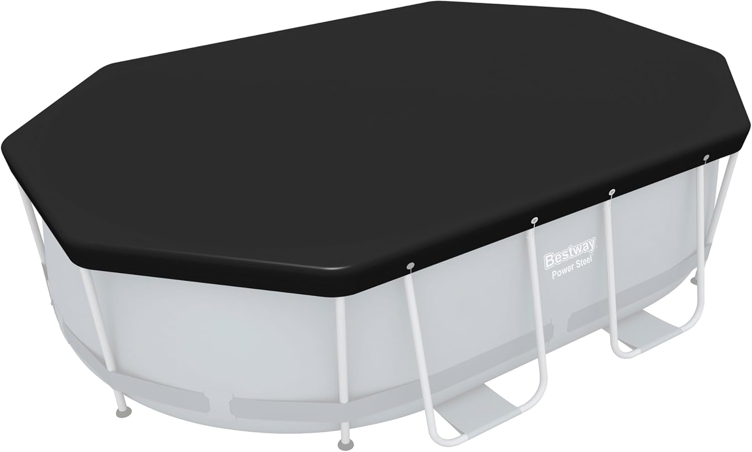 Plandeka PCV Bestway 305 x 184 cm, czarna, owalna