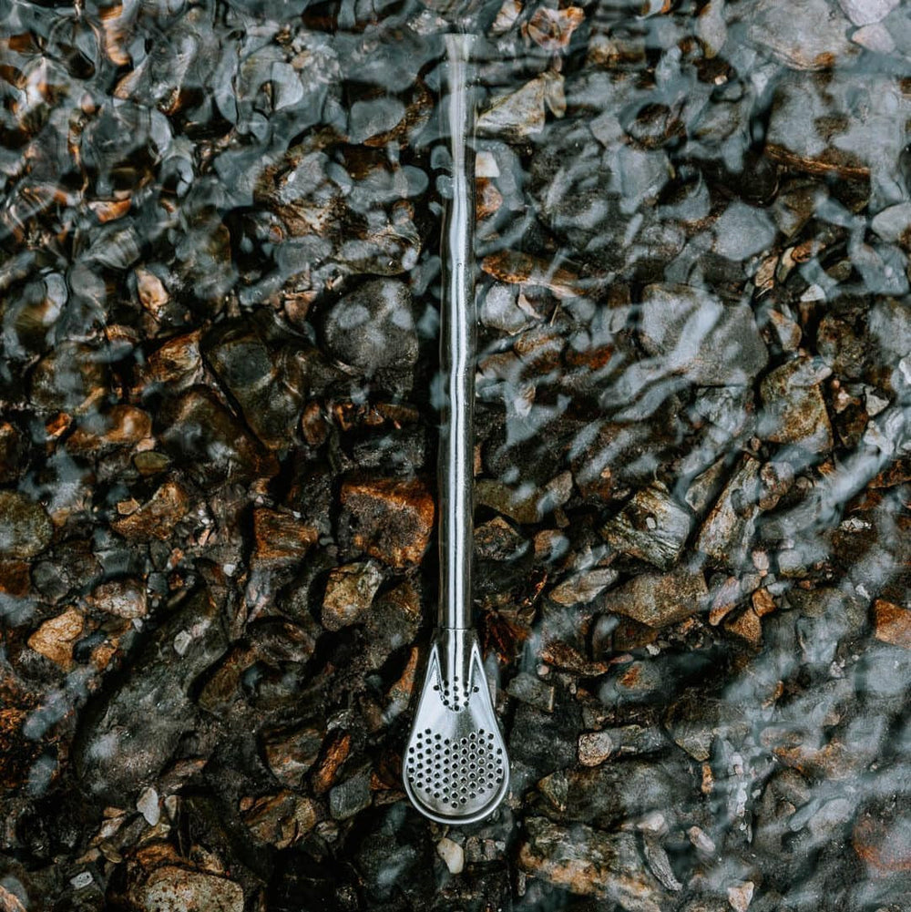 Set ceai Mate Bio ● 3 sortimente de Mate + 2 căni Mate din oțel inoxidabil cu pereți dubli + 2 bombillas + instrucțiuni de preparare (negru)