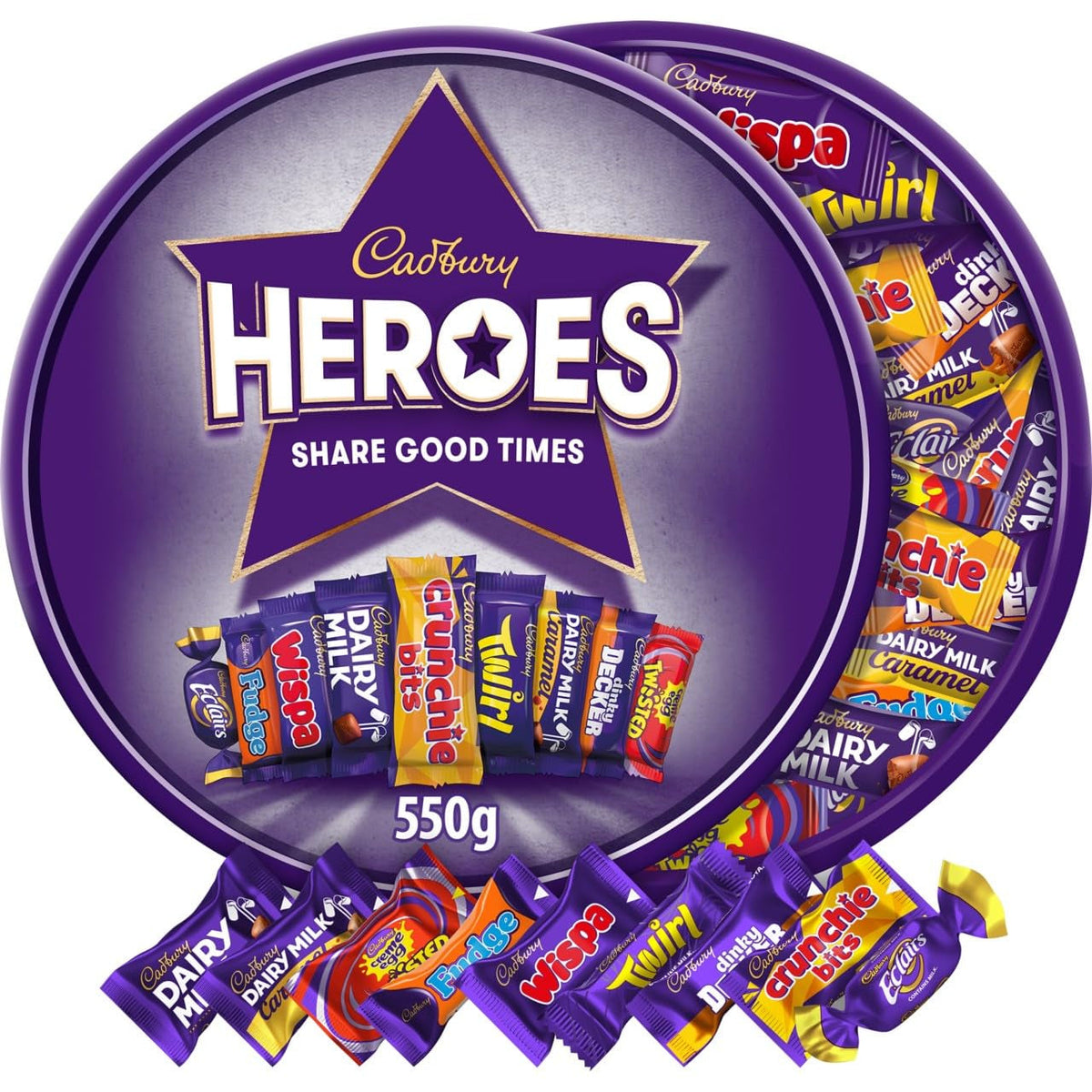 Cutie de ciocolată Heroes 550g